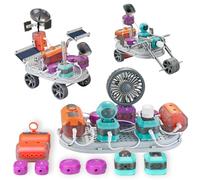 Kit Électronique STEM dès 8 Ans, 110 Expériences & 201 Pièces | Microphone, Infrarouge, Capteur de Lumière, 15 Modèles 3D, Guide, Électrotechnique, Jouet de Physique, Cadeau de Noël