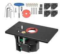 Kit Elévateur de Défonceuse,Table Elévatrice Inversée,Ajustez la Hauteur de la Table Elévatrice,Plaque D'insertion de Levage de Défonceuse,pour Machine de Coupe de 65 mm de Diamètre
