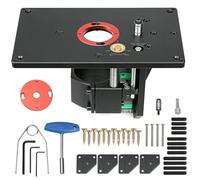 Kit Elévateur pour Défonceuse, Table de Défonceuse inversée en Alliage D'aluminium, Table de Fraisage pour Travail du Bois, Traitement du Plastique, le Modélisme