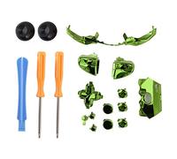 Kit Elite, Set Complet De Touches De Manette Accessoires De Remplacement Boutons pour X box One Elite Contrôleur One avec Boutons, 2xTournevis, 1xClé pour X box 360 Contrôleur.(绿色)
