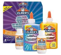 Elmer's Kit Slime couleur changeante – 2 colles 147 ml (bleu/violet, jaune/rouge) + 2 liquides 68 ml