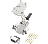 Kit embase SUB-D femelle femelle, droit 9 pôles encitech DTZF09-DBCS-K 6355-0048-11 180 ° à sertir 1 pc(s)