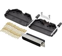 Kit embase SUB-D mâle mâle 37 pôles encitech DPPK37-BK-DBCP-K 6355-0078-04 180 ° à sertir 1 pc(s)