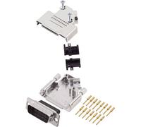 Kit embase SUB-D mâle mâle, droit 15 pôles encitech D45ZK15-DBCP-K 6355-0051-02 45 ° à sertir 1 pc(s)