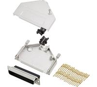 Kit embase SUB-D mâle mâle, droit 37 pôles encitech DTZK37-DBCP-K 6355-0050-04 180 ° à sertir 1 pc(s)