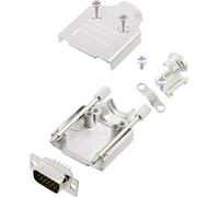 Kit embase SUB-D mâle Nombre de pôles: 15 encitech MHDM-09-HDP15-K 6355-0059-01 180 ° fût à souder 1 set