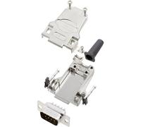 Kit embase SUB-D mâle Nombre de pôles: 9 encitech DTZF09-DBP-K 6355-0044-01 180 ° fût à souder 1 set