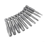 Kit Embouts pour torx 5 Pointes 10 Acier Allié H2-H7 Kit Embouts | Acier allié trempé, tailles pour h2.15 à H7.55, gravure claire, compatibilité universelle, usage pro