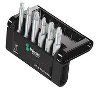 Wera Jeu d'embouts Bit-Check 6 V Universal 1, 6 pièces, carré intérieur (Robertson), zone de torsion