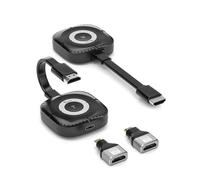 Kit émetteur et récepteur HDMI sans Fil - Streaming 4K 1080p @ 60 Hz, Longue portée de 50 m, Plug & Play avec Deux câbles et adaptateurs USB-C (TV/PS5/conférence)