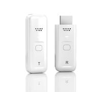 Kit émetteur et récepteur vidéo HDMI sans fil 1080P Plug & Play Blanc