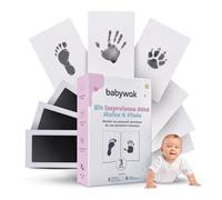 Kit Empreinte Bébé - Tampon Encre Clean Touch, Sûr & Sans Contact - Souvenir Naissance, Cadeau Baby Shower, Empreinte Main & Pied Nouveau-né (0 - 6 Mois)