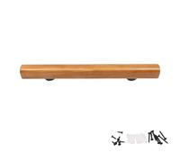 Kit en bois naturel de 30 cm - Rampe murale d'intérieur pour la sécurité des escaliers, barre d'appui antidérapante, installation facile, capacité de poids de 20 tonnes