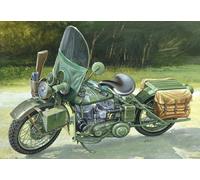 Kit En Plastique De Moto De L'Armée Américaine WWII 1:9 Modèle ITALERI
