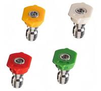 Kit en vrac de pointe de la buse à haute pression, accessoires de connexion rapide de 4000 psi 1/4 de pouce, 0, 15, 25, 40 degrés Four-piece set (0/15/25/40 degrees) Hole diameter 0.98mm (0.039in)