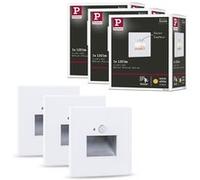 Paulmann 5271 Kit LED encastrés muraux Edge jeu de 3 80x42 mm 3x1,2W 3x25lm 230V 2700K blanc dépoli
