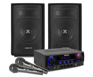 Kit Enceintes avec 2 Microphones et Câbles