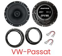 Kit enceintes coaxiales AMPIRE CPX165 compatibles pour VW Passat CC (3C/35)