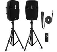 Kit Enceintes Pyle PPHP849KT avec 2 Pieds, Bluetooth, 700 Watt, Microphone Filaire
