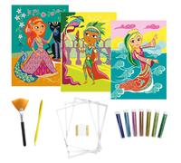 Kit Enfant Paillettes 3 Tableaux Princesse