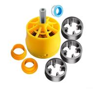 Kit enfile-tuyau avec matrices de 30,5 cm et 1,5 cm pour projets de tuyaux en PVC offrant une coupe lisse du filetage et un mécanisme de fixation stable