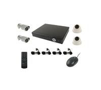 Kit Enregistreur Numérique 4 Caméra de Vidéosurveillance Capteur 1 3 Sony 500Tvl YONIS Noir