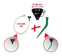 KS Tools Kit entonnoir flexible 150.9230 - 3 pièces (raccord et tuyau) pour huile, essence, antigel