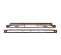 Kit entrée d'air et capuchon de façade marron HF2236 Nicoll