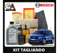 KIT Entretien 4 Filtres Bosch 5 Litres Huile Volkswagen 0w30 Tiguan 2.0 Tdi