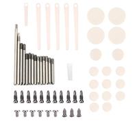 Kit Entretien Clarinettes Métal, Accessoires Réparation avec Vis et Tampons, 58 Pièces - Ensemble Complet, Durable, Pour Clarinettes