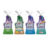 Kit Entretien Complet Sprays Cillit Bang (Acide citrique, Antibactérien, Dégraissant, Salle de Bain)