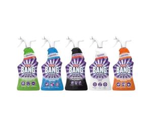 Kit Entretien Complet Sprays Cillit Bang Expert : Dégraissant + Salle de bains + Moisissures + Javel + Crasse et Calcaire