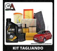 KIT Entretien Fiat Panda 500 0.9 Twinair Lancia Ypsilon 0.9 3 Filtres Huile 0W30