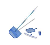 vidaXL Kit d'entretien pour piscine avec manche télescopique et brosse