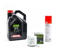 Kit Entretien Vidange pour BMW R 850 RT de 1996 à 2001 - MOTUL 5100 15W50 4L
