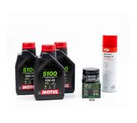 Kit Entretien Vidange pour YAMAHA XP 500 TMAX de 2001 à 2016 - MOTUL 5100 10W40 3L
