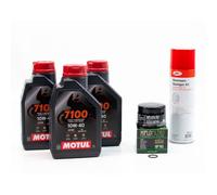 Kit Entretien Vidange pour YAMAHA XP 500 TMAX de 2001 à 2016 - MOTUL 7100 10W40 3L