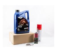 Kit Entretien Vidange Standard pour KTM Duke 125 de 2011 à 2024 - E.LF MOTO 4 ROAD 10w40 4L