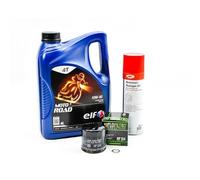 Kit Entretien Vidange Standard pour TRIUMPH Street Triple 675 de 2007 à 2017 - E.LF MOTO 4 ROAD 10w40 4L