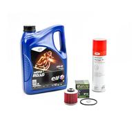 Kit Entretien Vidange Standard pour YAMAHA XV 535 Virago de 1988 à 2003 - E.LF MOTO 4 ROAD 10w40 4L