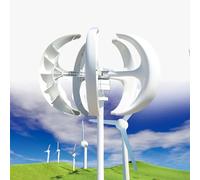 Kit éolienne horizontale avec contrôleur de charge, 3 000 W/4 000 W/5 000 W, moteur éolien à axe vertical 12 V/24 V/48 V pour jardin, bateau, énergie solaire hybride avec contrôleur - Soluti