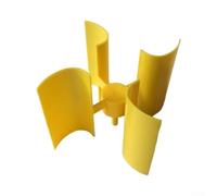 Kit Éolienne Verticale DIY 100mm pour Modèle Scientifique | Assemblage pour facile, outil pédagogique pour idéal, démontre production énergie, diamètre 100mm, usage scolaire