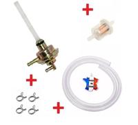 Kit Essence Scooter Mbk Booster Yamaha Bw's Aerox Gilera Stalker Peugeot Tkr Kymco Derbi Senda : Robinet + Collier + Durite + Filtre