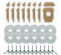 Kit essentiel pour Roomba Plus 405/505 brosses latérales, serpillères et sacs à poussière pour un nettoyage efficace de la maison (C)