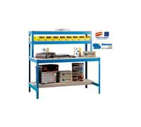 - Kit Etabli 1440x1500x750mm - BT-1 1500 BLEU/BOIS