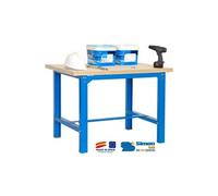 - Kit Etabli 865x1800x750mm Bleu/Bois - BT6 PLYWOOD 1800