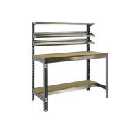 Simonrack - Simon Rack - Kit Etabli 1440x1200x600mm Charge 600Kg - simonwork BT-1 1200 gris fonce/bois