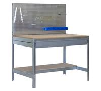 Kit établi Bricolage - 1445x1510x610 - 2 niveaux Bois - SIMON RACK - 8435104932520