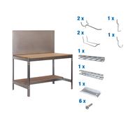 Kit établi Bricolage - 1445x1510x610 - Galvanisé - SIMON RACK - 8425437072444