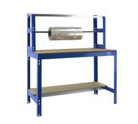 Kit établi Bricolage - 1445x1510x760 - 3 niveaux Bleu/Bois - SIMON RACK - 8435104919811